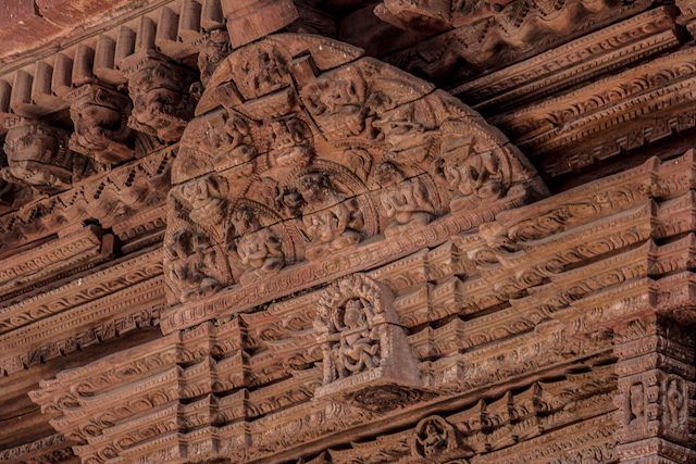 Nepal Plaza Durbar Katamandu Trabajo Madera Templo
