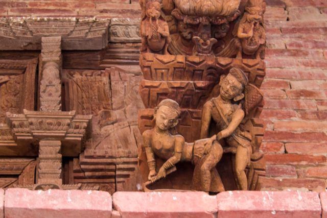 Nepal Plaza Durbar Katmandu Tallas Eroticas