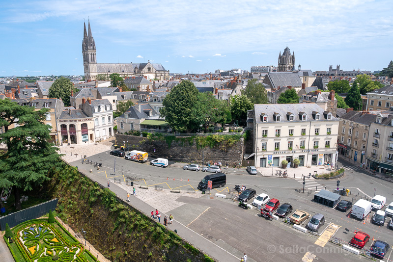 Castillo de Angers Muros Vista Ciudad