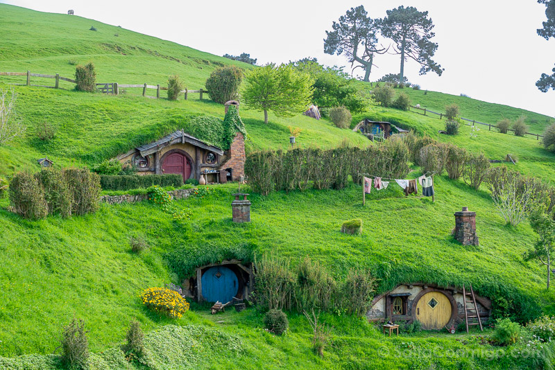 Hobbiton Nueva Zelanda General Colina Agujeros
