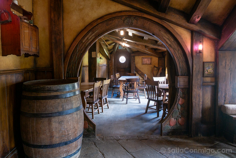 Hobbiton Nueva Zelanda Posada Dragon Verde Interior