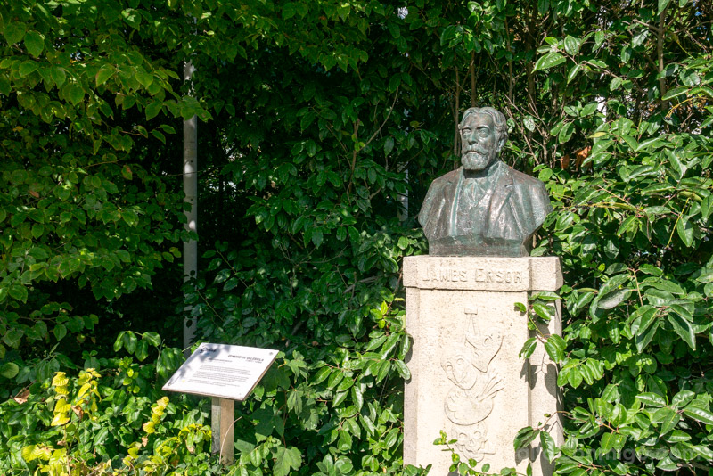 Ostende Busto Ensor Leopoldpark