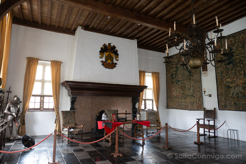 Castillo de Laarne Flandes Gante Sala