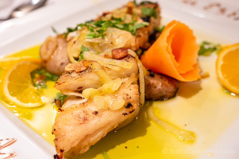 Donde Comer en Lisboa Solar dos Nunes Bacalhau Lagareiro Bacalao