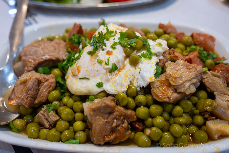 Donde Comer en Lisboa Super Mario Guisantes Carne