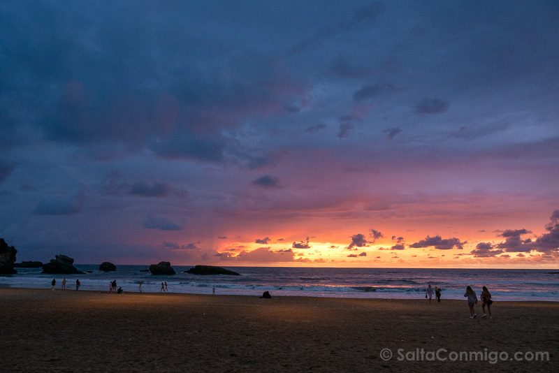 Que Ver en Biarritz Grande Plage Atardecer