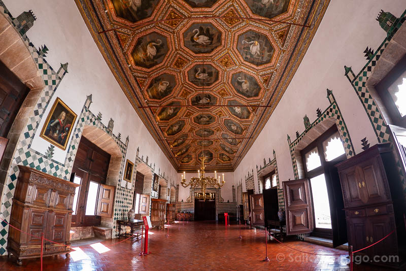 Que Ver en Sintra Palacio Nacional Sala Cisnes