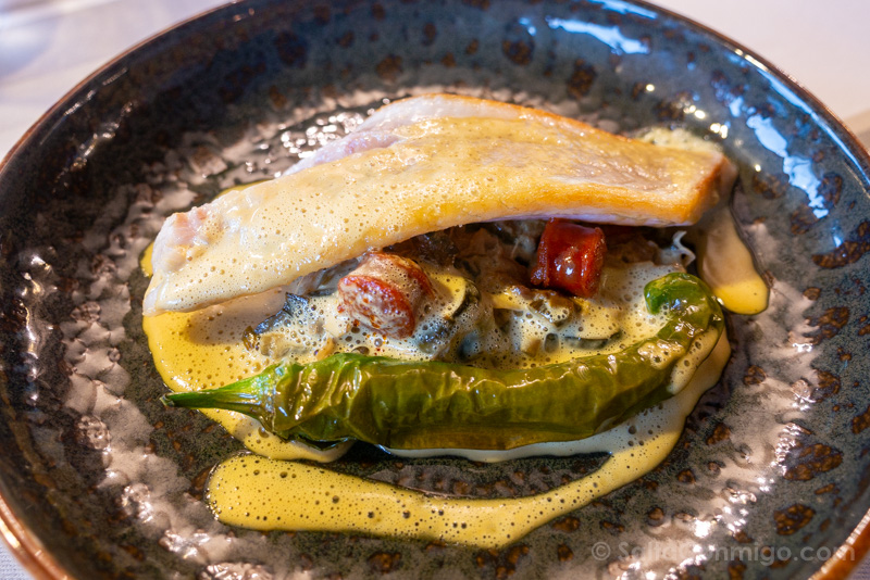 Comer Larrau Logis Hotel Etchemaite Lubina Mejillon Txistorra