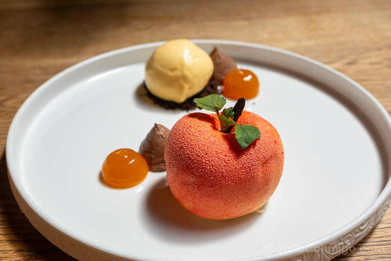 Comer en Torun Restauracja Piernicova Postre Melocoton