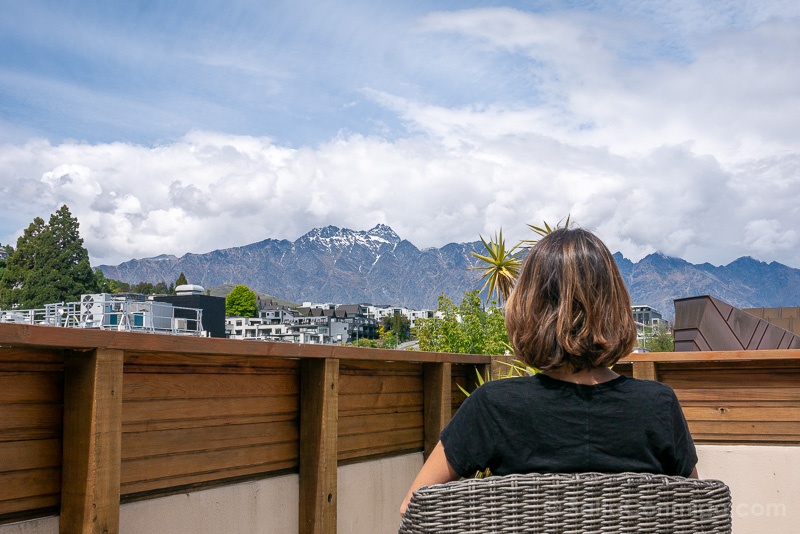Donde Dormir en Queenstown Adventure Queenstown Hostel Terraza