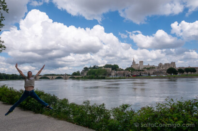 Que Ver en Avignon Mirador Isla Barthelasse Salto