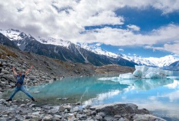 Glaciares Nueva Zelanda Tasman Salto