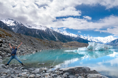 Glaciares Nueva Zelanda Tasman Salto