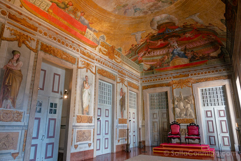 Palacio de Mafra Lisboa Portugal Sala Trono