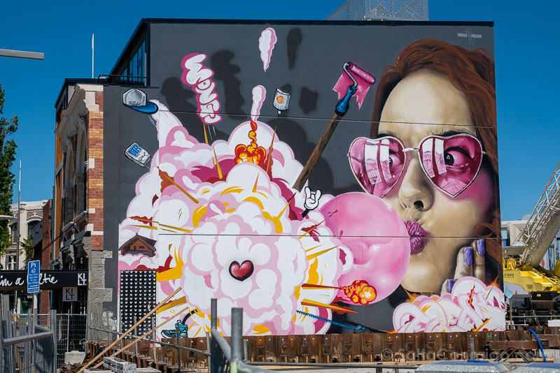 Que Ver en Christchurch Grafiti Wongi Freak DTR