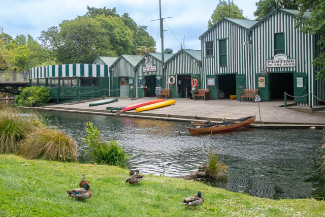 Que Ver en Christchurch Rio Avon Antigua Boat Sheds