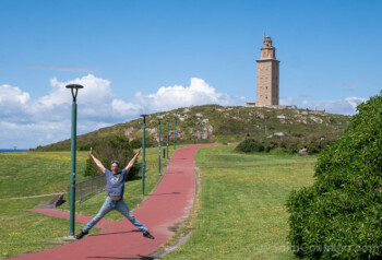 Torre de Hercules A Coruna Salto