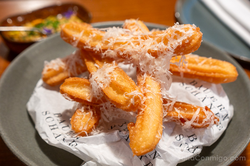 Donde Comer en Zurich Bauernschanke Gruyere Churros