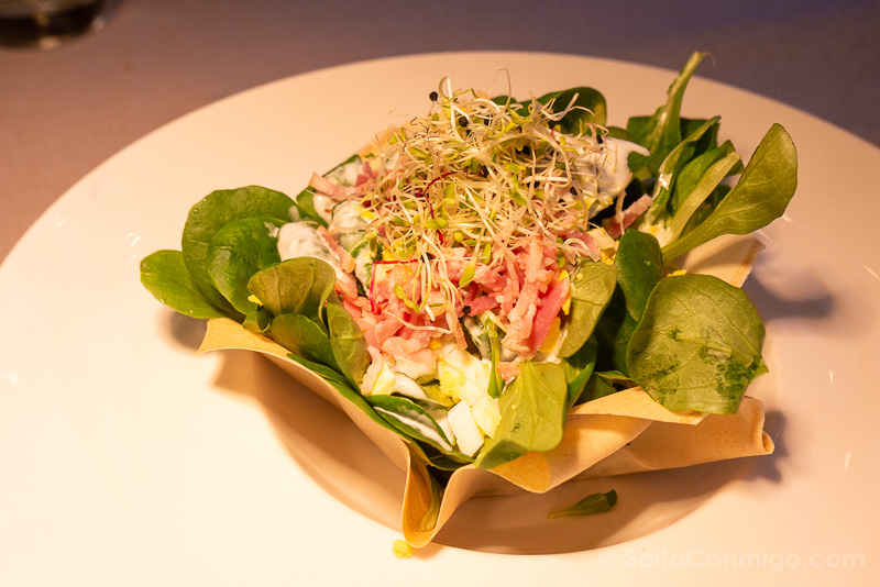 Donde Comer en Zurich UTO Kulm Ensalada