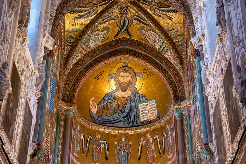 Que Ver en Cefalu Catedral Mosaico Cristo Pantocrator