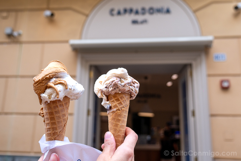 Comer en Palermo Cappadonia Gelati