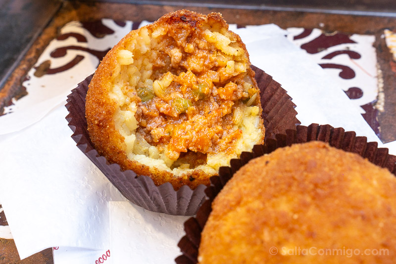 Comer en Palermo Ke Palle Arancina Accarne Classica