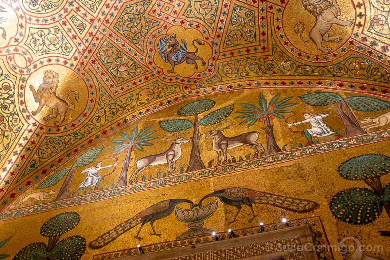 Patrimonio UNESCO Arabe Normando Palermo Palacio Normandos Sala Ruggero II
