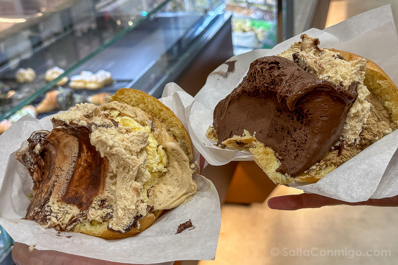 Platos Tipicos de Sicilia Brioche Gelato Le Cuspidi