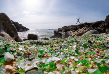 Playa de los Cristales Laxe Salto