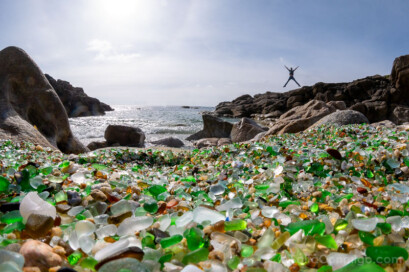 Playa de los Cristales Laxe Salto