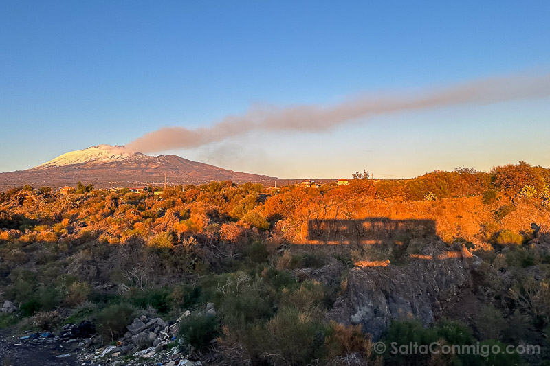Volcan Etna Sicilia CircumEtnea Atardecer