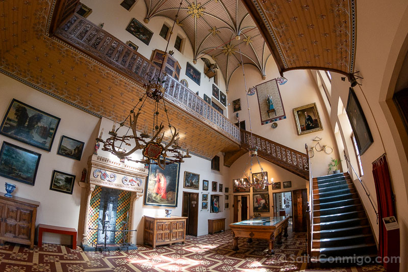 Castillo de Loppem Flandes Belgica Hall