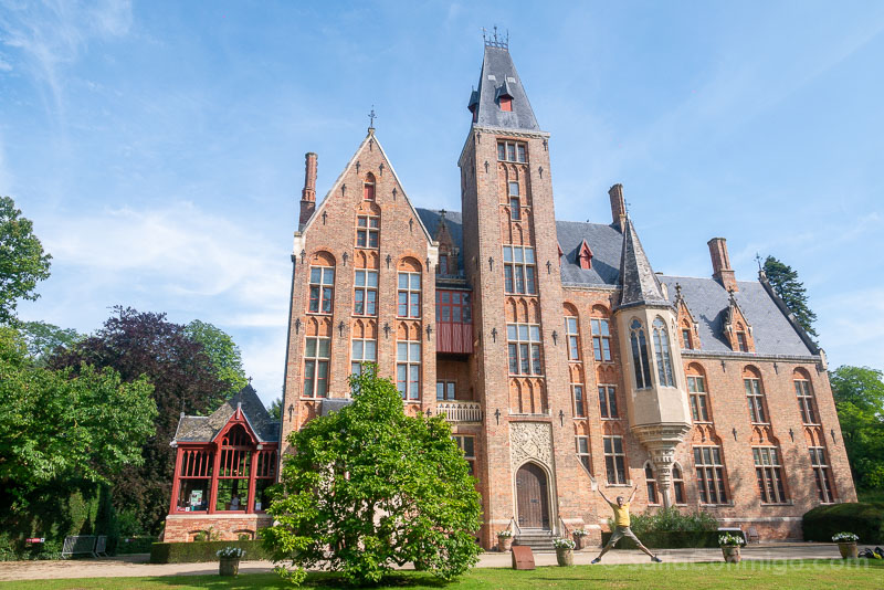 Castillo de Loppem Flandes Belgica Salto