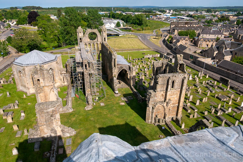 Catedral de Elgin Escocia Vista Torre