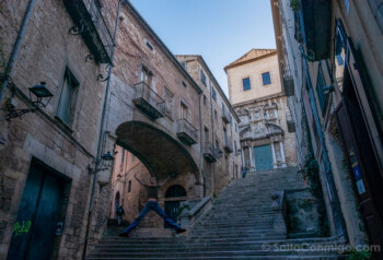 Que Ver en Girona Ciudad Pujada Sant Domenech Salto