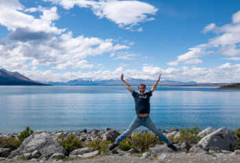 Lagos de Nueva Zelanda Lake Pukaki Salto