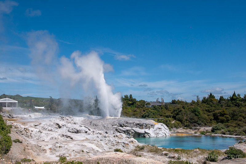 Lagos de Nueva Zelanda Lake Rotorua Geiser Whakarewarewa