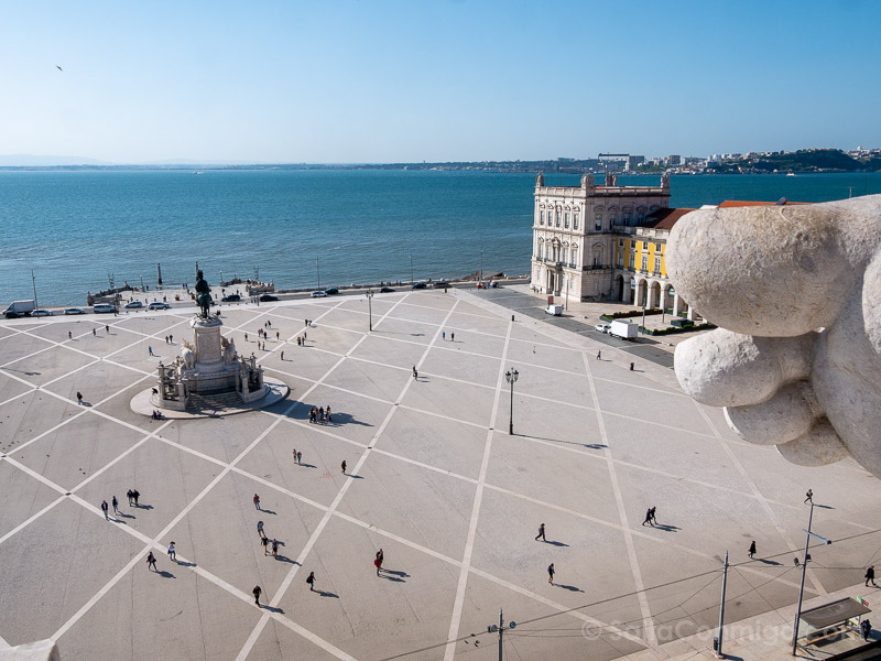 Miradores de Lisboa Arco Rua Augusta Dedo