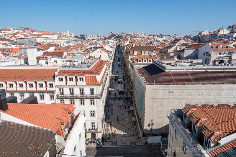 Miradores de Lisboa Arco Rua Augusta Vista