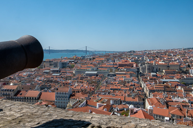 Miradores de Lisboa Castillo San Jorge Canon