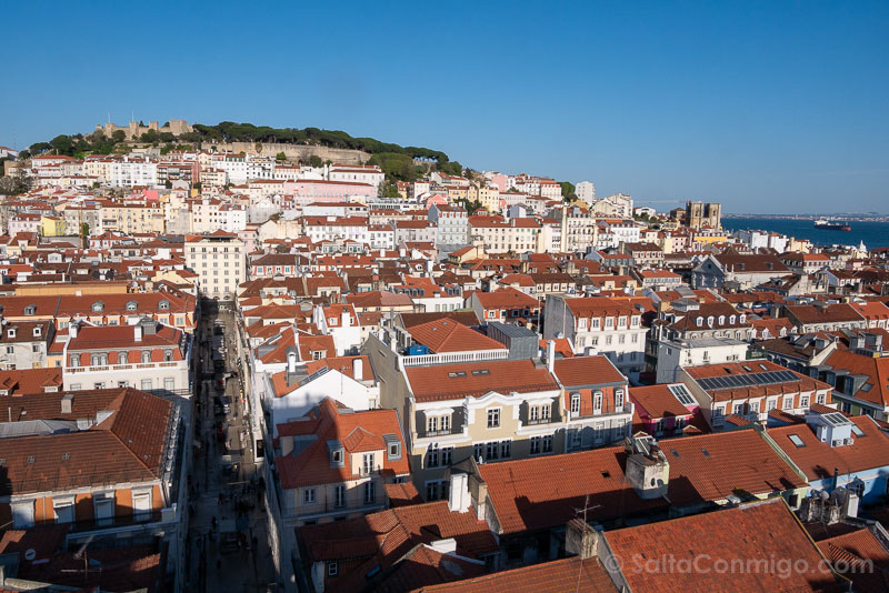 Miradores de Lisboa Elevador de Santa Justa Vista