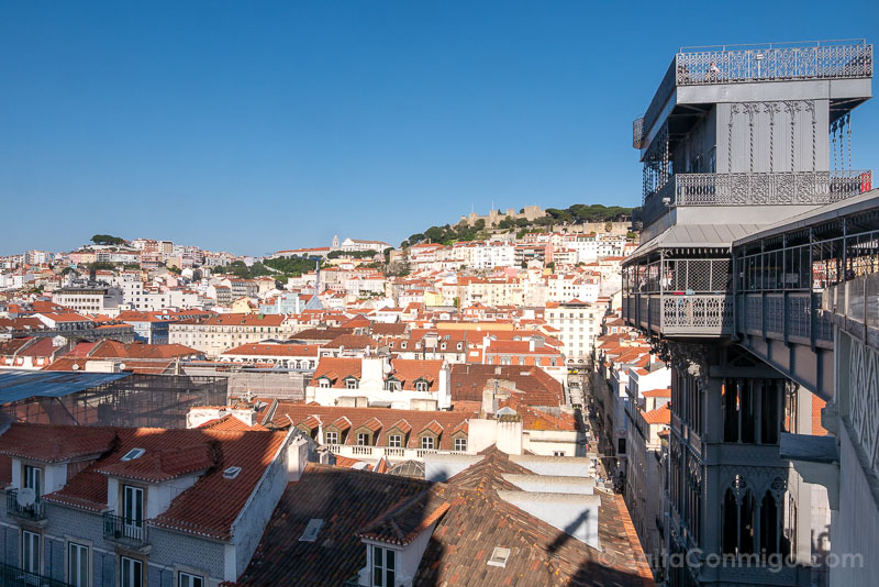 Miradores de Lisboa Elevador de Santa Justo Pasarela