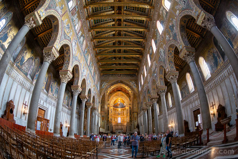Catedral de Monreale Sicilia Interior Ojo Pez