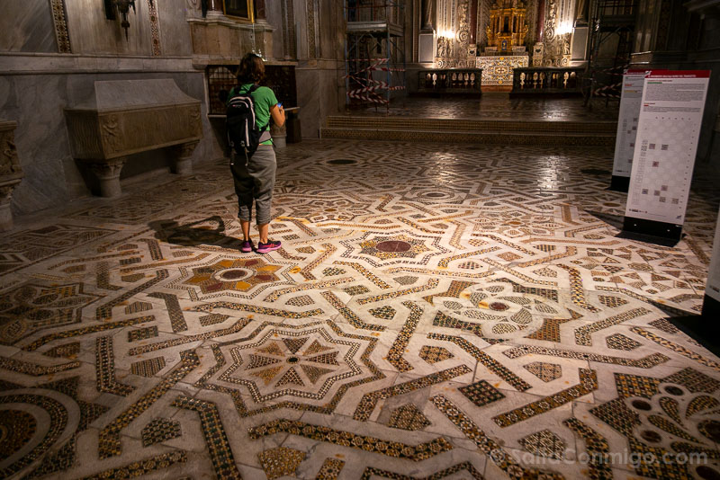 Catedral de Monreale Sicilia Suelo Transepto Norte