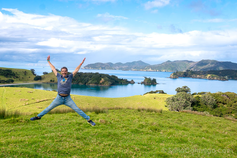 Paihia Bay of Islands Nueva Zelanda Urupukapuka Salto