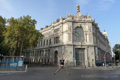Banco de Espana Cibeles Visitas Salto