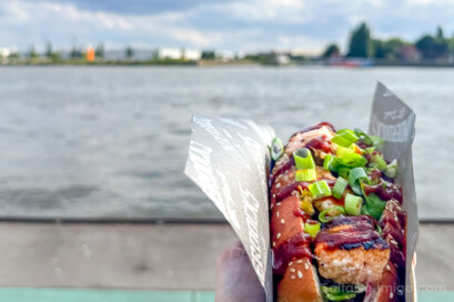 Donde Comer en Hamburgo Underdocks Fischbrotchen Vista