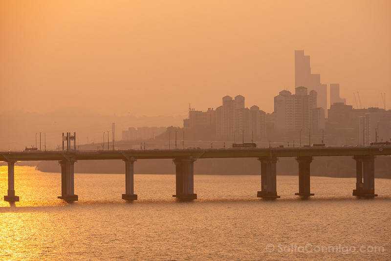 Que Hacer en Gangnam Puente Dongho Atardecer