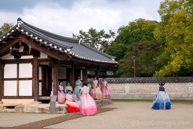 Curiosidades de Corea del Sur Paseando Hanbok Palacio Jeonju