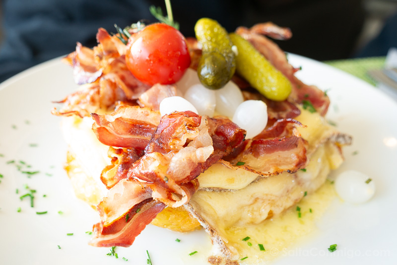 Comer en Monte Rigi Restaurant Lok 7 Rosti Raclette Bacon